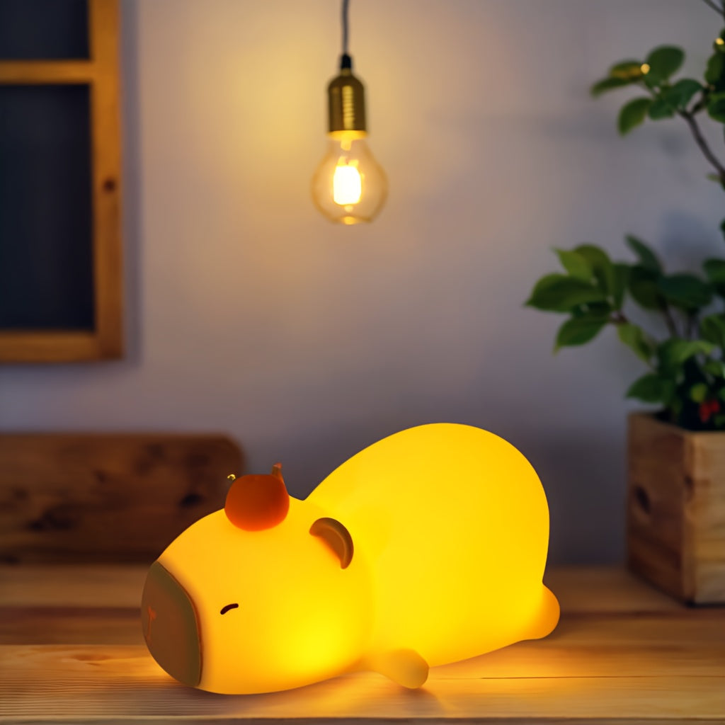 cute capybara lamp
