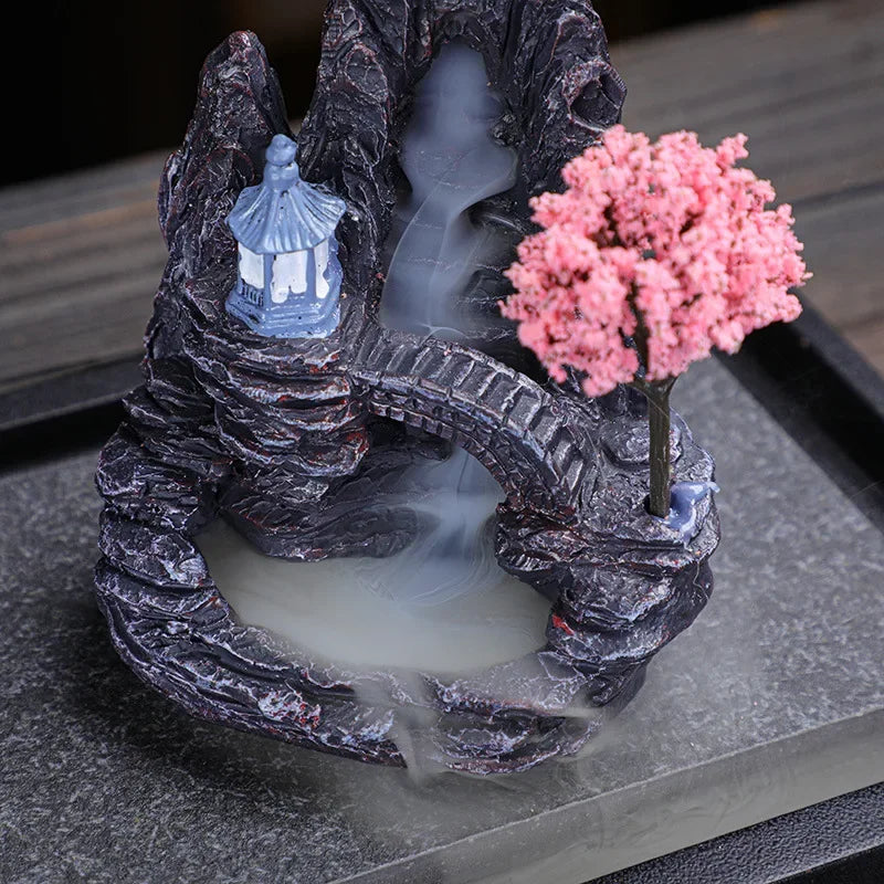 (1) 2024 Resin Reflux Incense Burner Tower Sandalwood Decoration Home Indoor Aromatherapy Mosquito Repellent Incense Burner Ornament (Copy) (Copy) (Copy) (Copy)