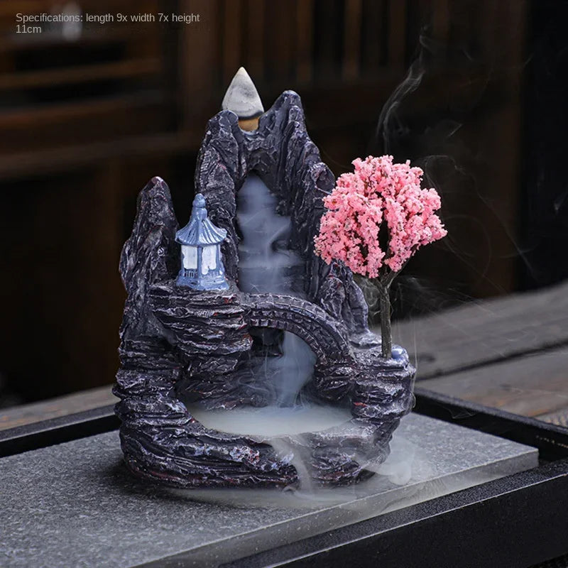 (1) 2024 Resin Reflux Incense Burner Tower Sandalwood Decoration Home Indoor Aromatherapy Mosquito Repellent Incense Burner Ornament (Copy) (Copy) (Copy) (Copy)