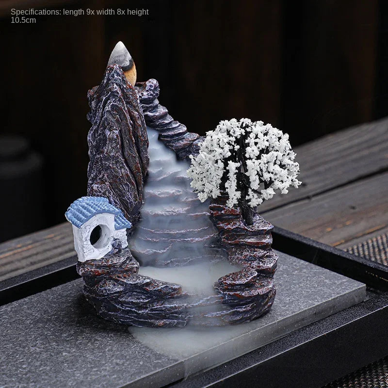 (1) 2024 Resin Reflux Incense Burner Tower Sandalwood Decoration Home Indoor Aromatherapy Mosquito Repellent Incense Burner Ornament (Copy) (Copy) (Copy) (Copy)