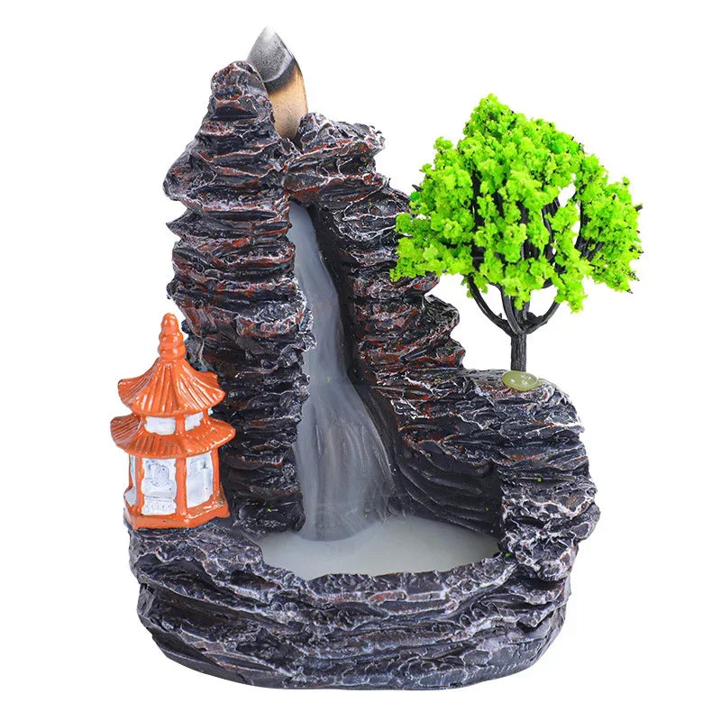 (1) 2024 Resin Reflux Incense Burner Tower Sandalwood Decoration Home Indoor Aromatherapy Mosquito Repellent Incense Burner Ornament (Copy) (Copy) (Copy) (Copy)
