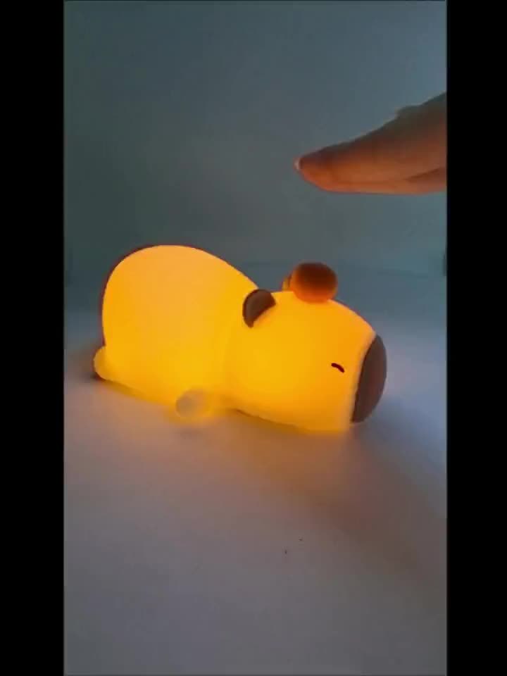 cute capybara lamp