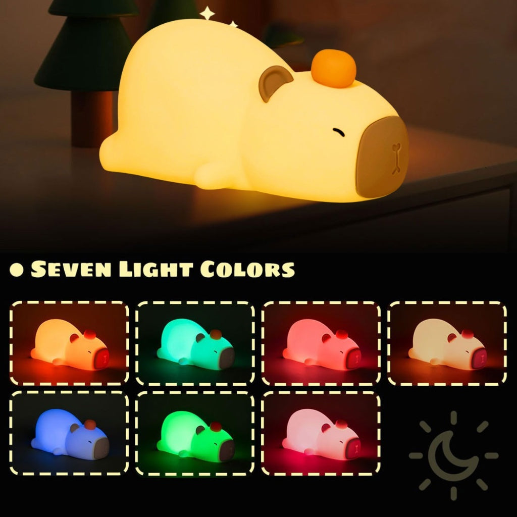 cute capybara lamp
