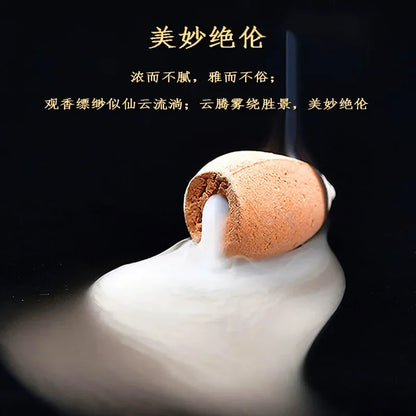 10pc/bag Natural Waterfall Incense Cones Reflux Tower Incense for Burner Smoke Backflow Cone Fragrance Lavender Aromatherapy