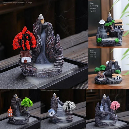 (1) 2024 Resin Reflux Incense Burner Tower Sandalwood Decoration Home Indoor Aromatherapy Mosquito Repellent Incense Burner Ornament (Copy) (Copy) (Copy) (Copy)